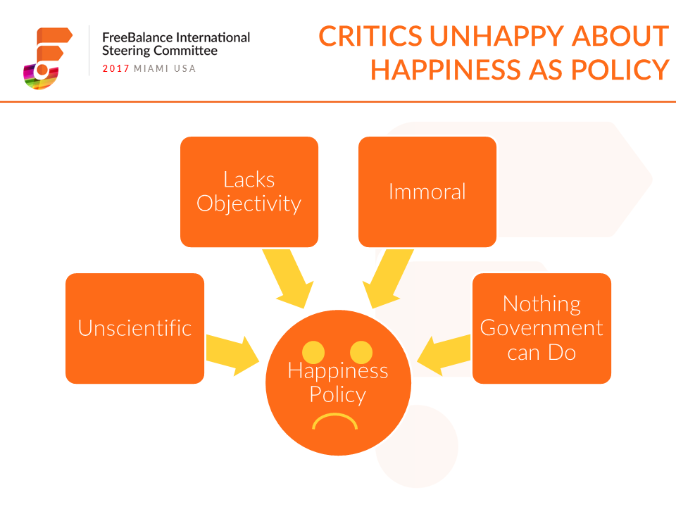Críticas a la política de felicidad