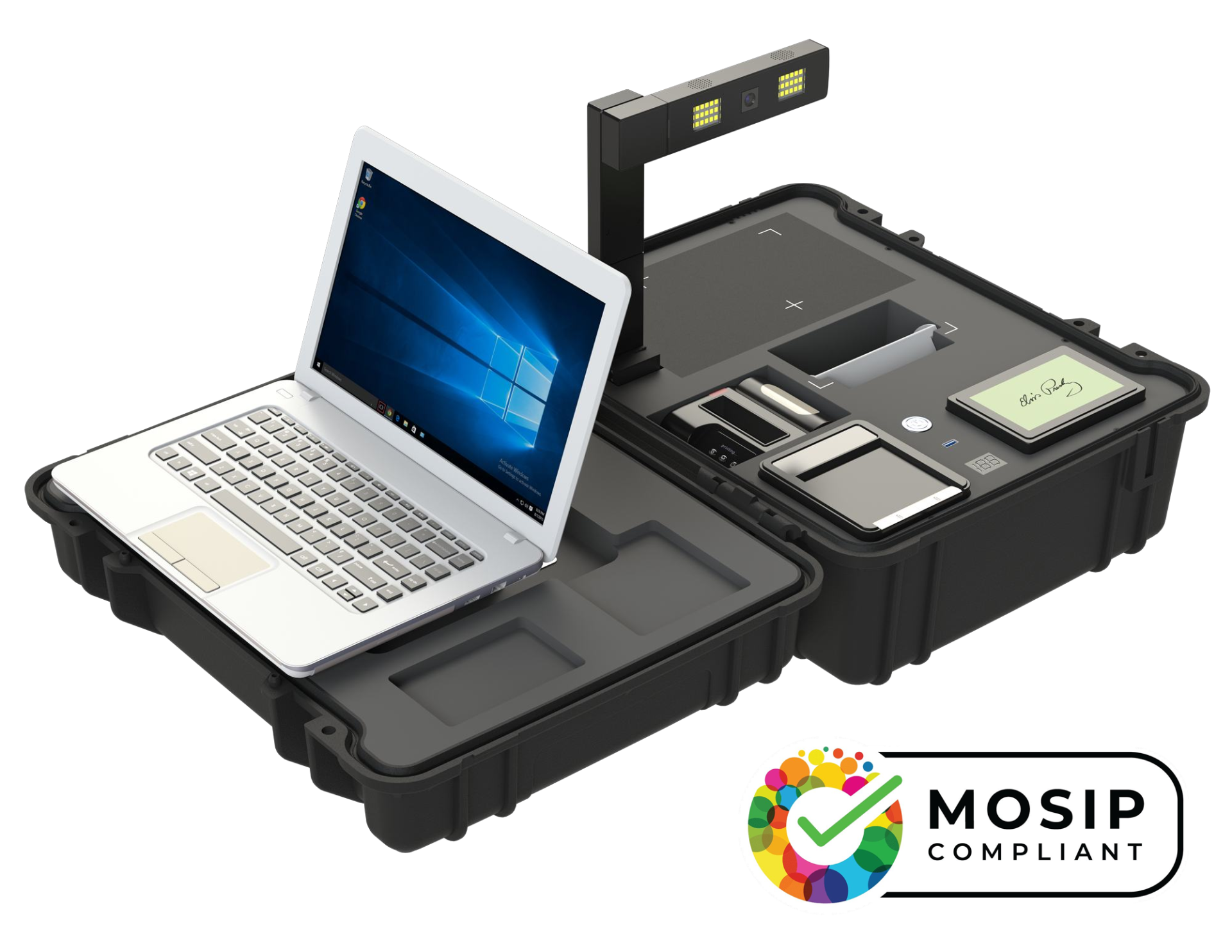 Mobile biometric enrolment kit